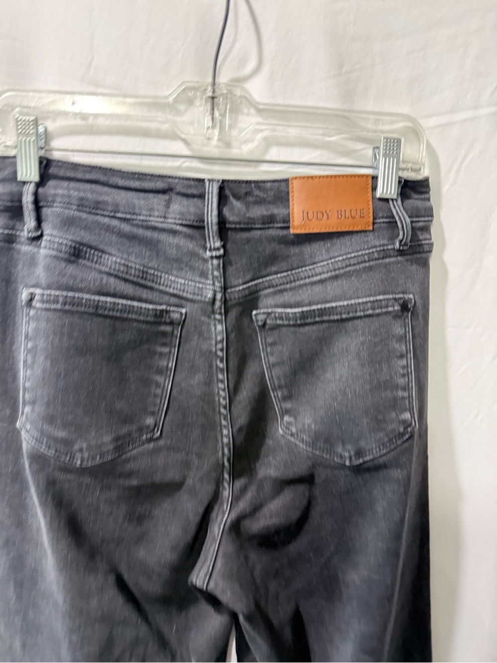 Judy Blue Men's Washed Black Ripped Slim Straight Jeans - Picture 4 of 4